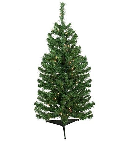 3' Pre-lit Green Medium Niagara Pine Artificial Christmas Tree